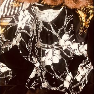 B&W blouse